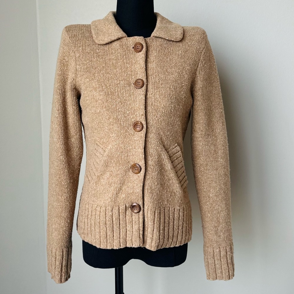 Barneys New York, Barneys NY,  Button Down Cardigan Jacket Wool Cashmere Sz S